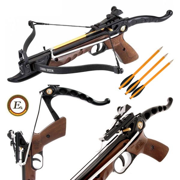 Pistolet arbal�te Cobra EK Archery 80 lbs bois