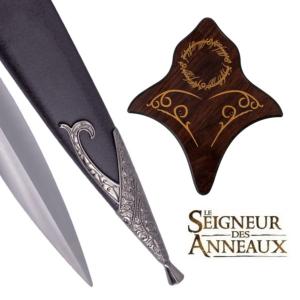 Seigneur des Anneaux épée Frodon fourreau plaque