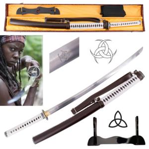 Walking Dead katana forgé Michonne coffret