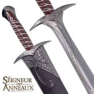 Seigneur des Anneaux épée Frodon fourreau plaque
