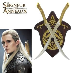 Seigneur des Anneaux sabres Legolas + plaque