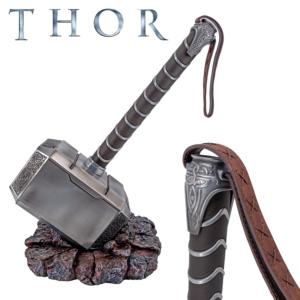 Thor marteau Mjolnir réplique de luxe métal + socle