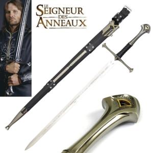 Seigneur des Anneaux épée Anduril fourreau de luxe