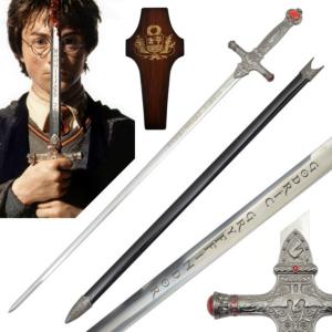 Harry Potter épée Godric fourreau + plaque