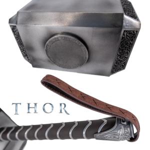 Thor marteau Mjolnir réplique de luxe métal + socle