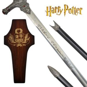 Harry Potter épée Godric fourreau + plaque