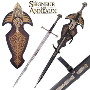 Seigneur des Anneaux épée Anduril fourreau plaque