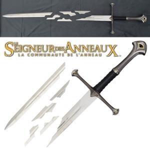 Seigneur des Anneaux épée brisée Narsil Elendil