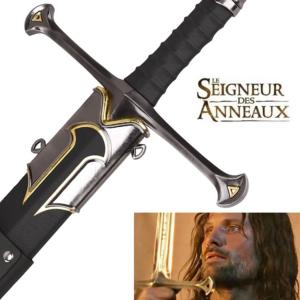 Seigneur des Anneaux épée Anduril plaque fourreau