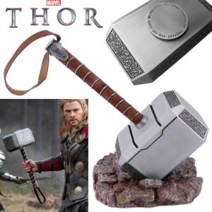 Thor marteau Mjolnir réplique métal + Socle