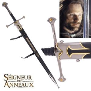 Seigneur des Anneaux épée Anduril fourreau plaque