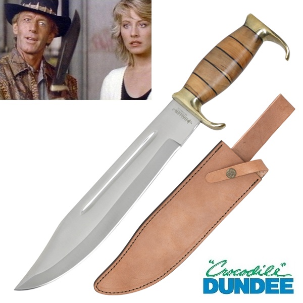 Crocodile Dundee couteau de chasse étui Bowie