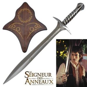 Seigneur des Anneaux épée Frodon + plaque